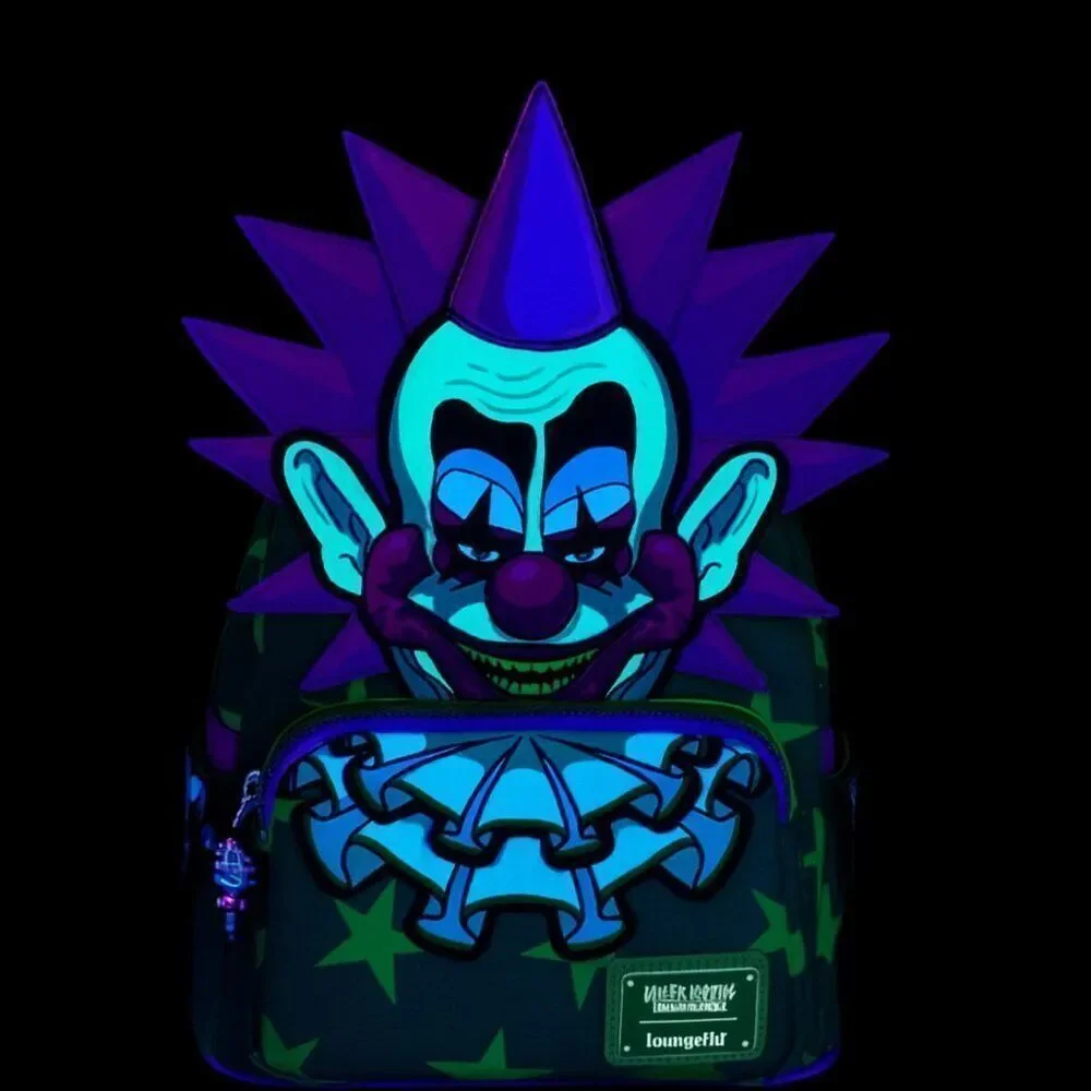 Loungefly Killer Klowns Spikey Mini Backpack NYCC Exclusive Glow in the Dark